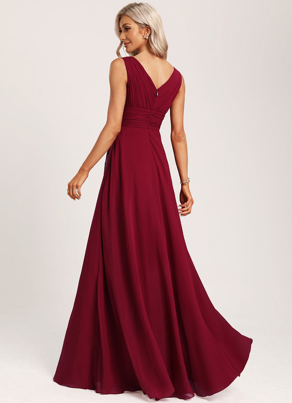 Robe Cérémonie Longue Volants Rose - gallery 6