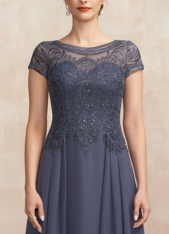 Robe Cérémonie En Dentelle Marine - gallery 6