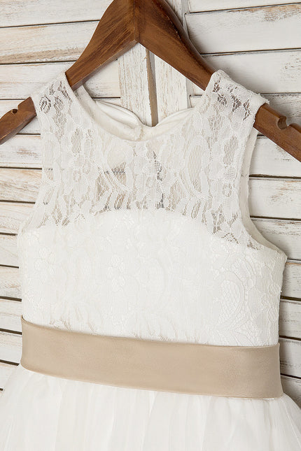 Robe Cérémonie Éclatante Blanche - gallery 3