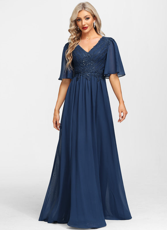 Robe Cérémonie Longue Bleu Royal - gallery 6