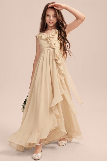 Robe Cérémonie Mousseline Évasée - gallery 5