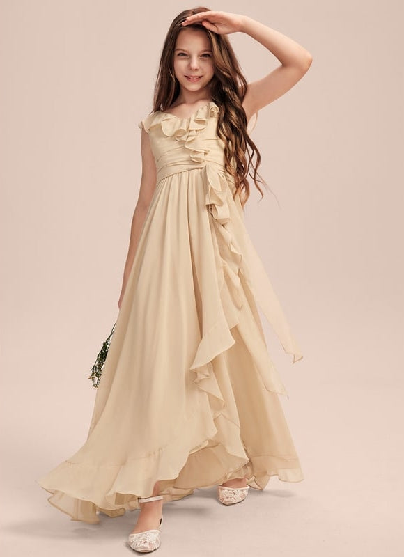 Robe Cérémonie Mousseline Évasée - gallery 5