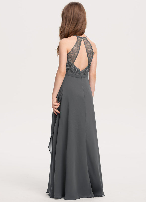 Robe Cérémonie Grise Éthérée - gallery 3
