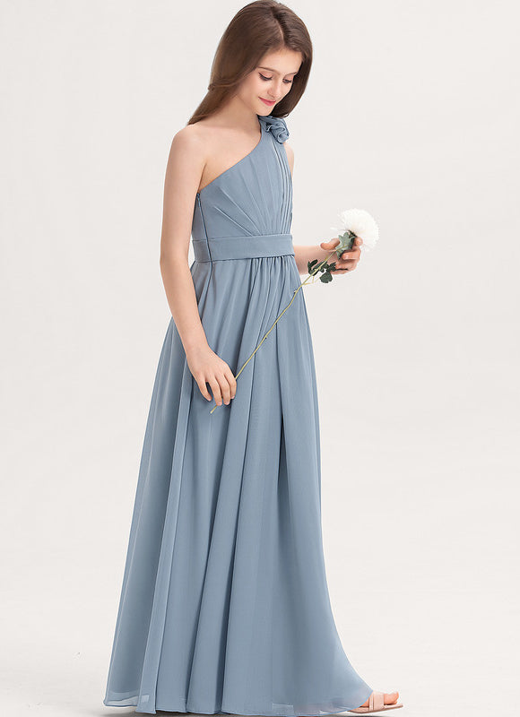 Robe Cérémonie Bleu Poudré Chic - gallery 1