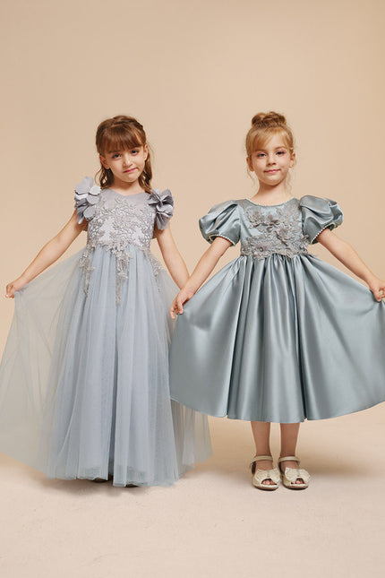 Robe Cérémonie Satinée Enfantine - gallery 8