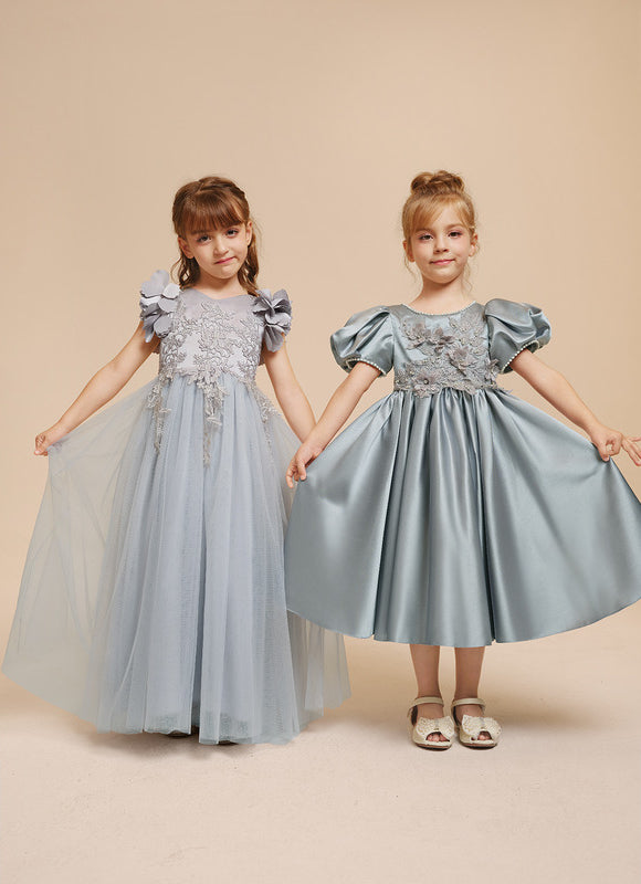 Robe Cérémonie Satinée Enfantine - gallery 8