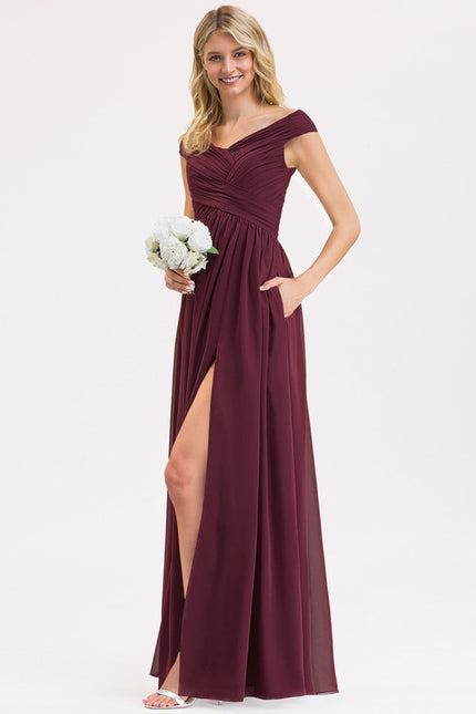 Robe Cérémonie Élégante À Décolleté - gallery 1