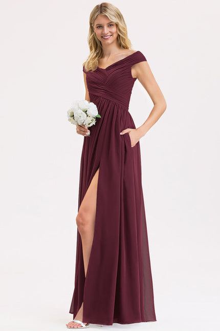 Robe Cérémonie Élégante À Décolleté - gallery 1