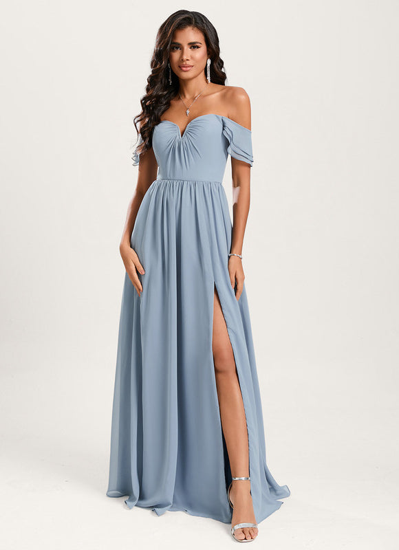 Robe Cérémonie Élégante À Décolleté