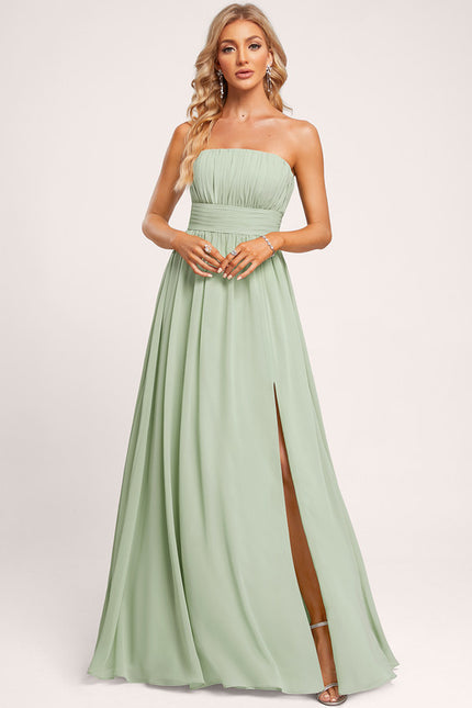 Robe Cérémonie Vert Menthe Fluide - gallery 3