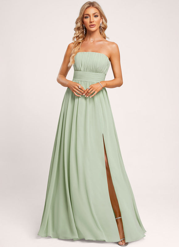 Robe Cérémonie Vert Menthe Fluide - gallery 3