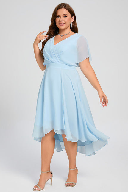 Robe Cérémonie Fluide Marine Élégante - gallery 9