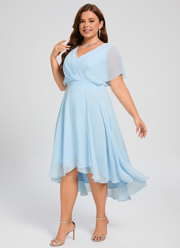Robe Cérémonie Fluide Marine Élégante - gallery 9