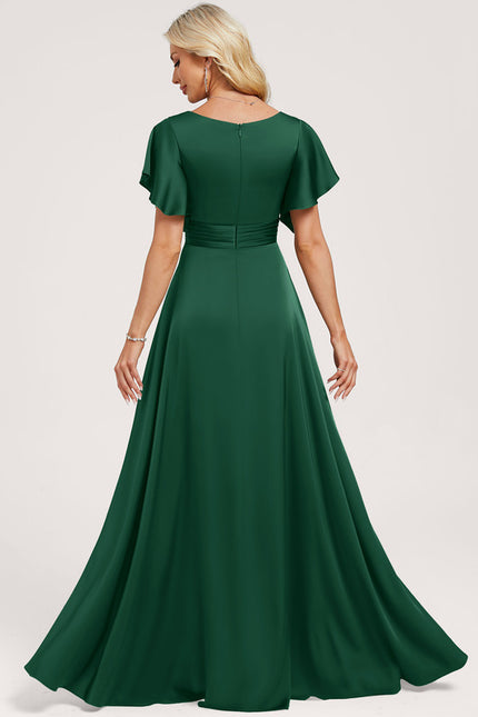 Robe Cérémonie Émeraude Satinée - gallery 1
