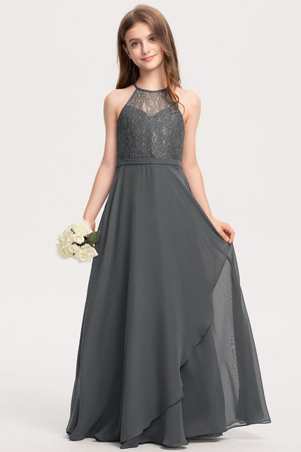 Robe Cérémonie Grise Éthérée