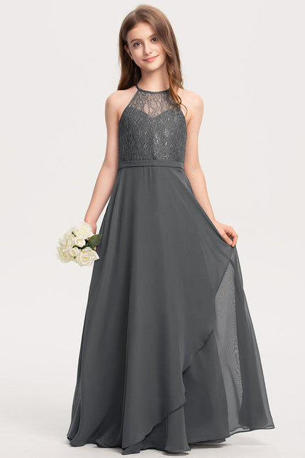Robe Cérémonie Grise Éthérée