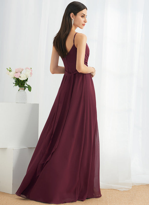 Robe Cérémonie Longue Volants Rose - gallery 5