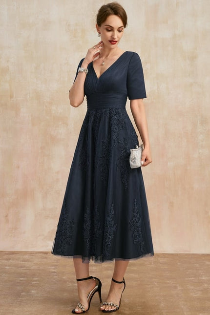 Robe Cérémonie Marine Élégante - gallery 4