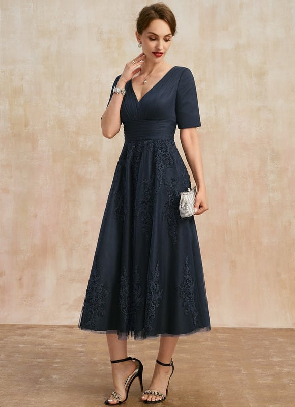 Robe Cérémonie Marine Élégante - gallery 4