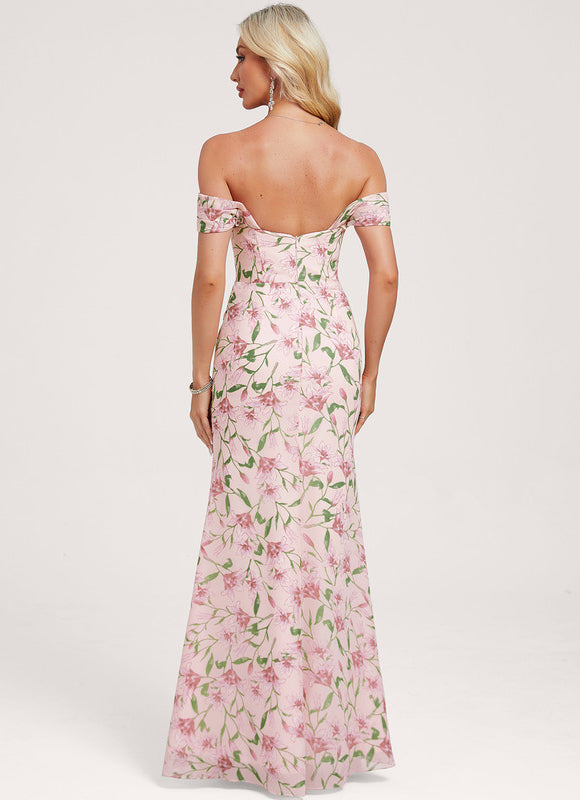Robe Cérémonie Élégante À Décolleté - gallery 4