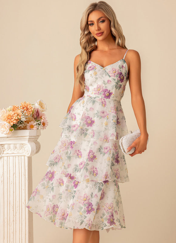 Robe Cérémonie Fleurie Fluide - gallery 3