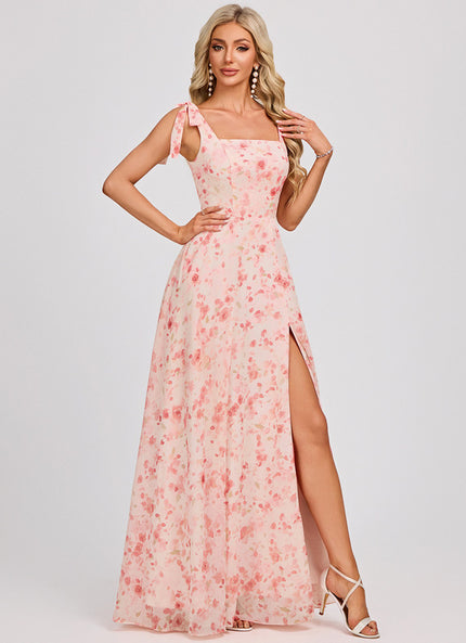 Robe Cérémonie Mousseline Verte