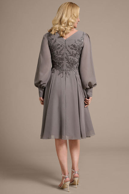 Robe Trapeze Ceremonie Grande Taille - gallery 5