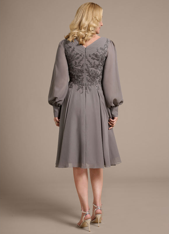 Robe Trapeze Ceremonie Grande Taille - gallery 5