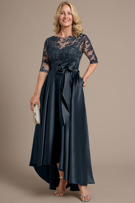 Robe Cérémonie Satin Brodée - gallery 2