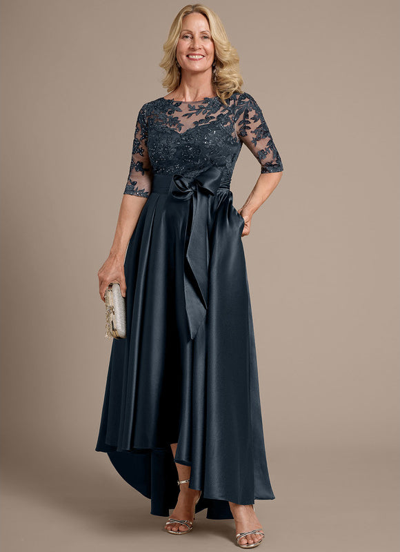 Robe Cérémonie Satin Brodée - gallery 2