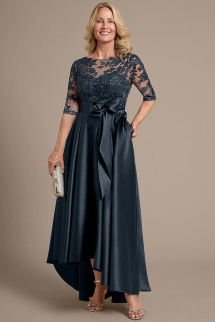 Robe Cérémonie Satin Brodée - gallery 2