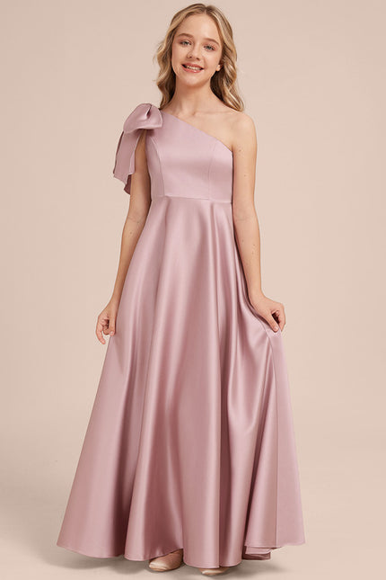 Robe Cérémonie Asymétrique Rose