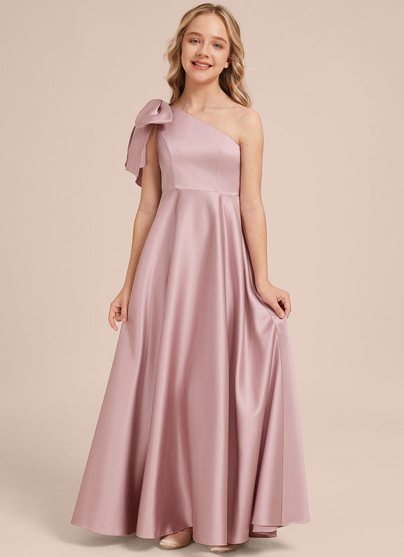 Robe Cérémonie Asymétrique Rose
