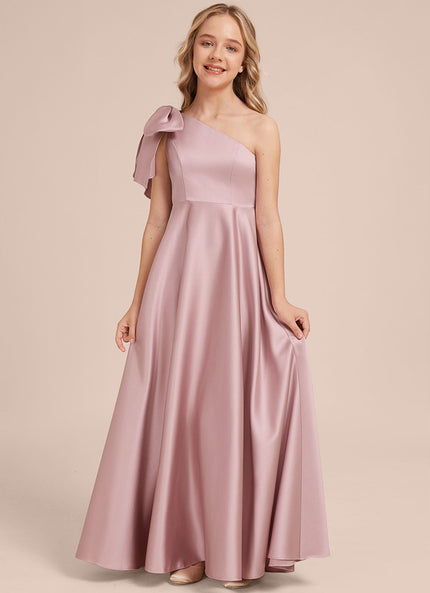Robe Cérémonie Asymétrique Rose