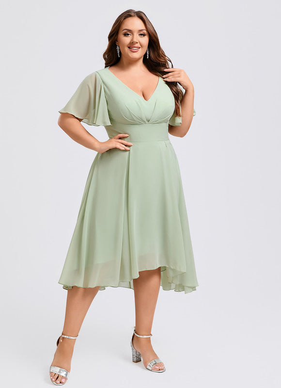 Robe Cérémonie Fluide Marine Élégante - gallery 9