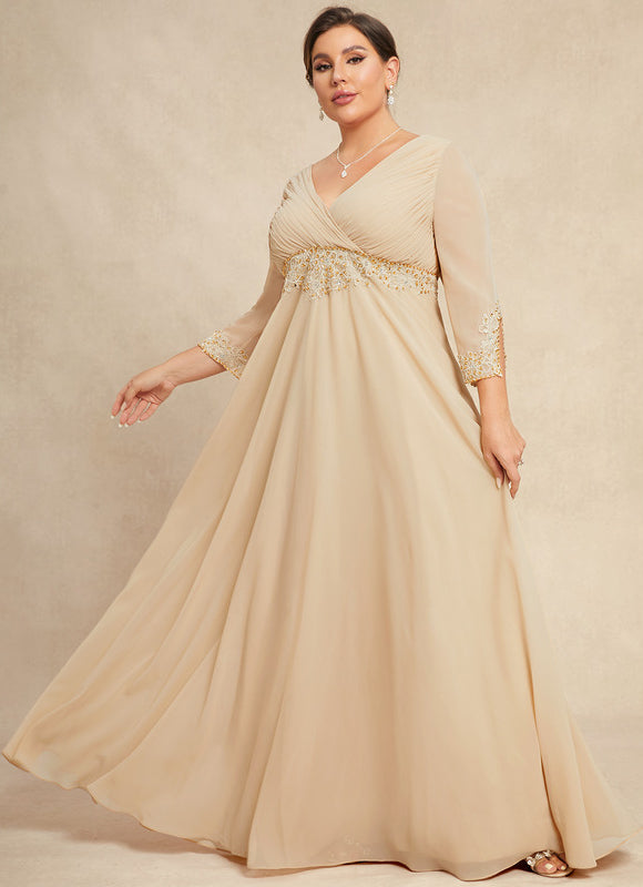 Robe Cérémonie Luxe Plissé Perlé - gallery 8