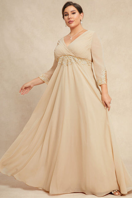 Robe Cérémonie Luxe Plissé Perlé - gallery 8