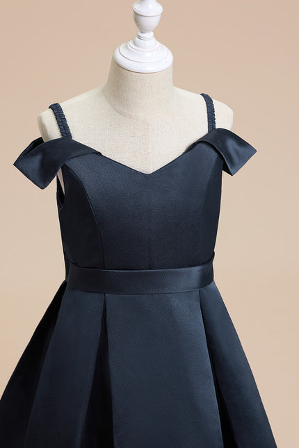 Robe Cérémonie Noir Satiné - gallery 1