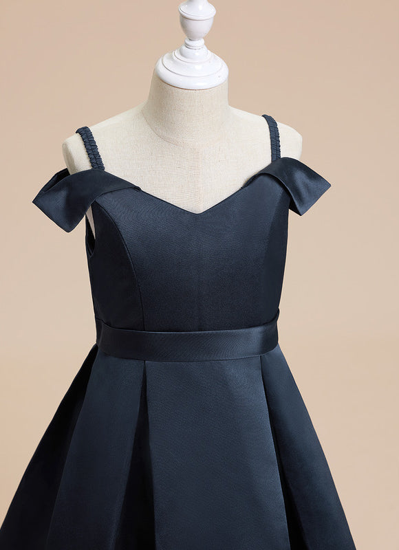 Robe Cérémonie Noir Satiné - gallery 1