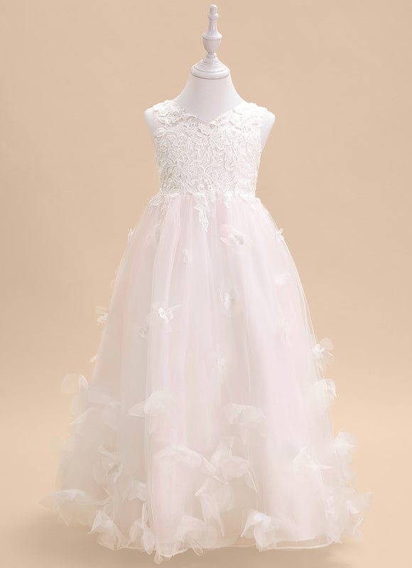 Robe Cérémonie Florale Perlée - gallery 3