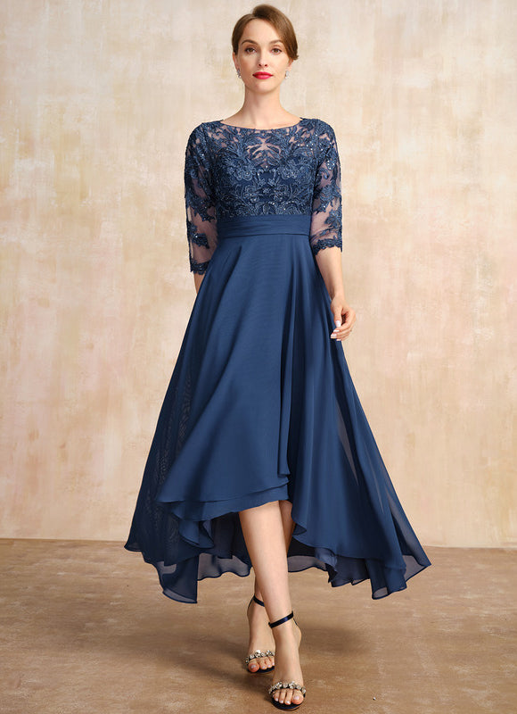 Robe Cérémonie En Dentelle Marine