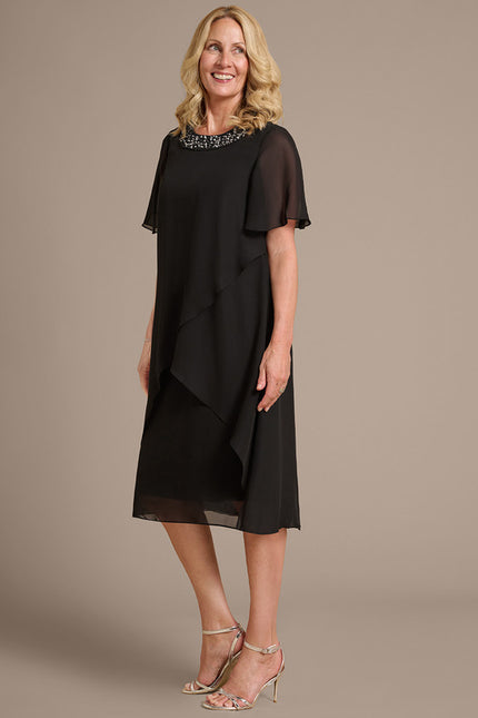 Robe Cérémonie Noire Fluide - gallery 4