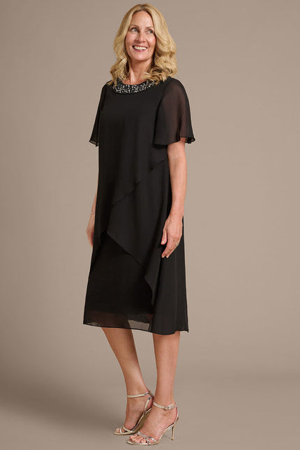 Robe Cérémonie Noire Fluide - gallery 4