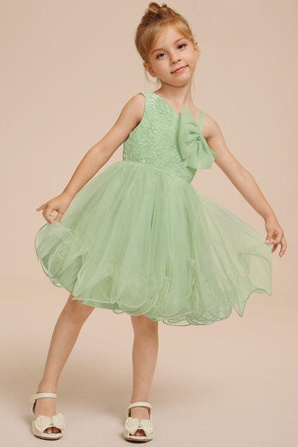 Robe Cérémonie Tulle Verte - gallery 8