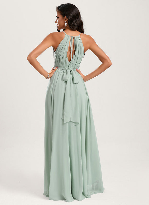 Robe Cérémonie Mousseline Asymétrique - gallery 4