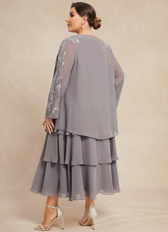 Robe Cérémonie Gris Flottant - gallery 9