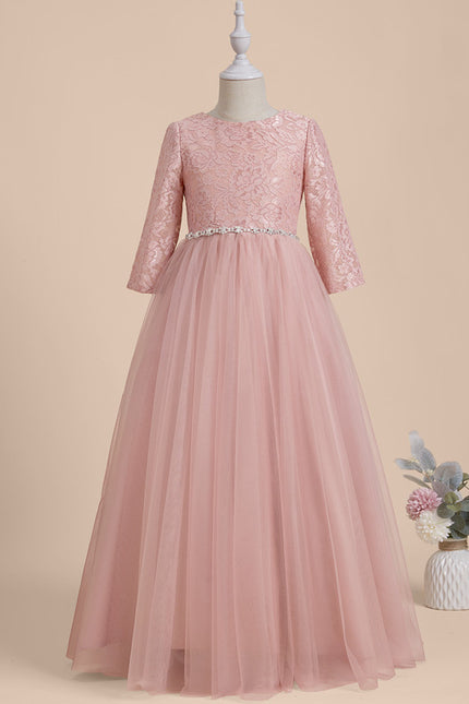 Robe Cérémonie Enfant Rose Tulle - gallery 2