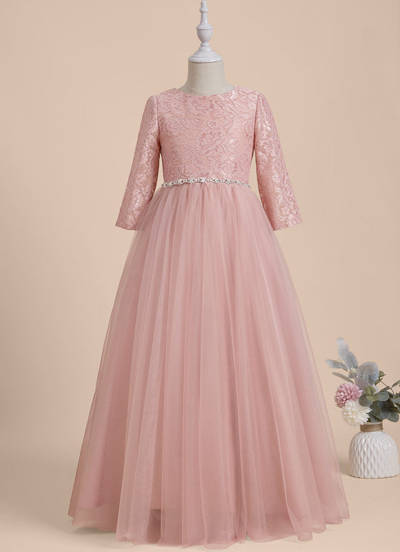 Robe Cérémonie Enfant Rose Tulle - gallery 2