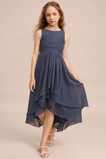 Robe Cérémonie Mousseline Marine - gallery 3