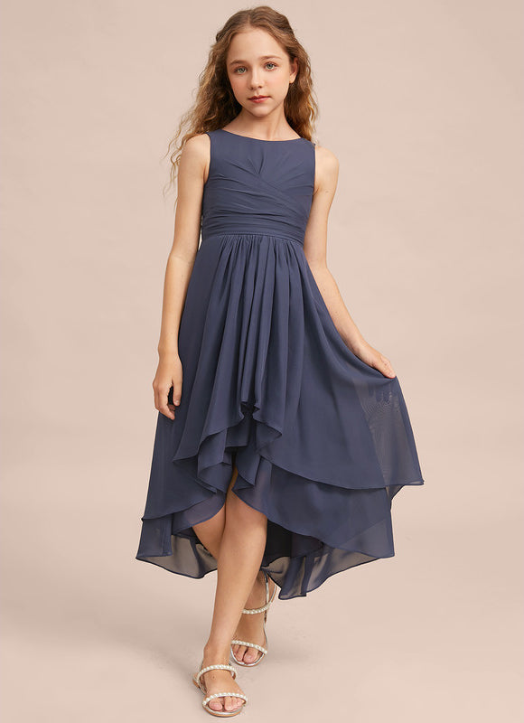 Robe Cérémonie Mousseline Marine - gallery 3